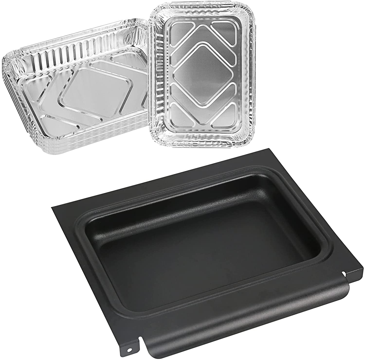 Grease Catch Drip Pan for Weber Spirit & Spirit II E-210, E-310, S-210, S-310 Series Gas Grills, fits Weber 67047, with 6415 Aluminum Liner Kit - Intensery