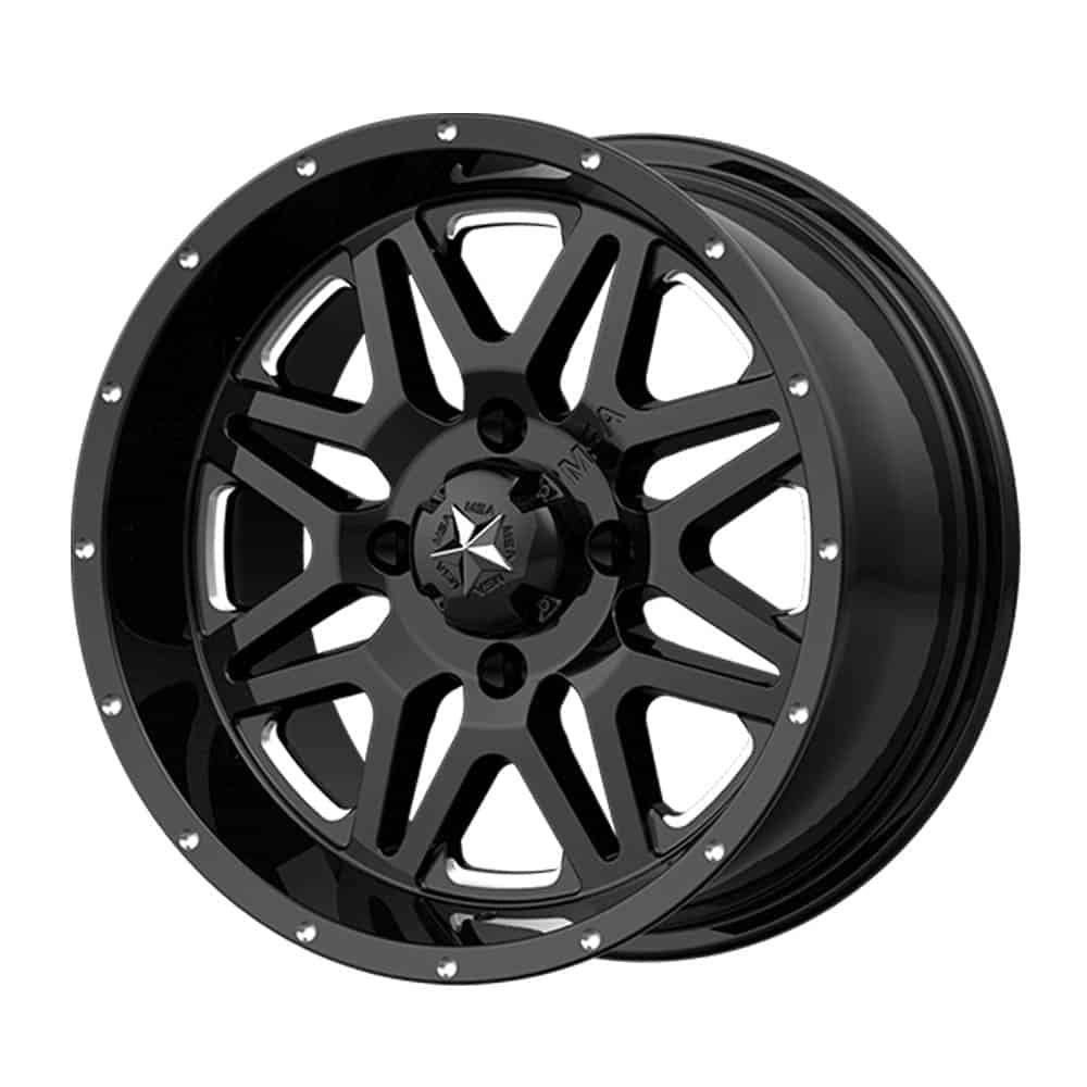 MSA Offroad Wheels M26 VIBE MA26 14X7 4X110 MILL G-BLK 00MM - Intensery
