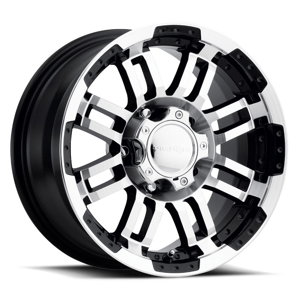 Vision Wheel 375-6883GBMF0 Vision Off-Road 375 Warrior Series Gloss Black Wheels with Machined Face - Intensery
