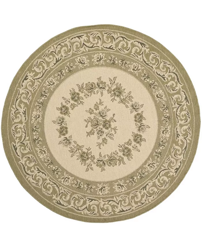 Safavieh Courtyard Cream and Green 6'7