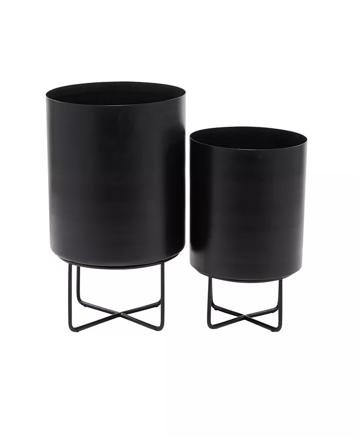 CosmoLiving Metal Planter Set of 2 - Intensery