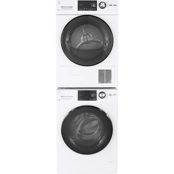 GE 24 inch Compact Laundry Pair - White - Intensery