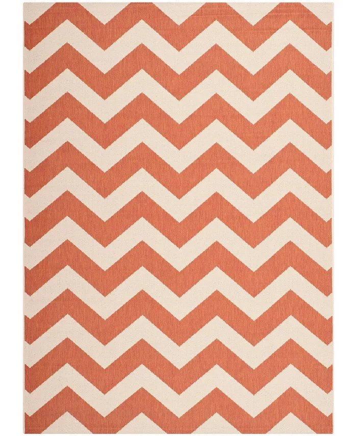 Safavieh Courtyard Terracotta and Beige 5'3