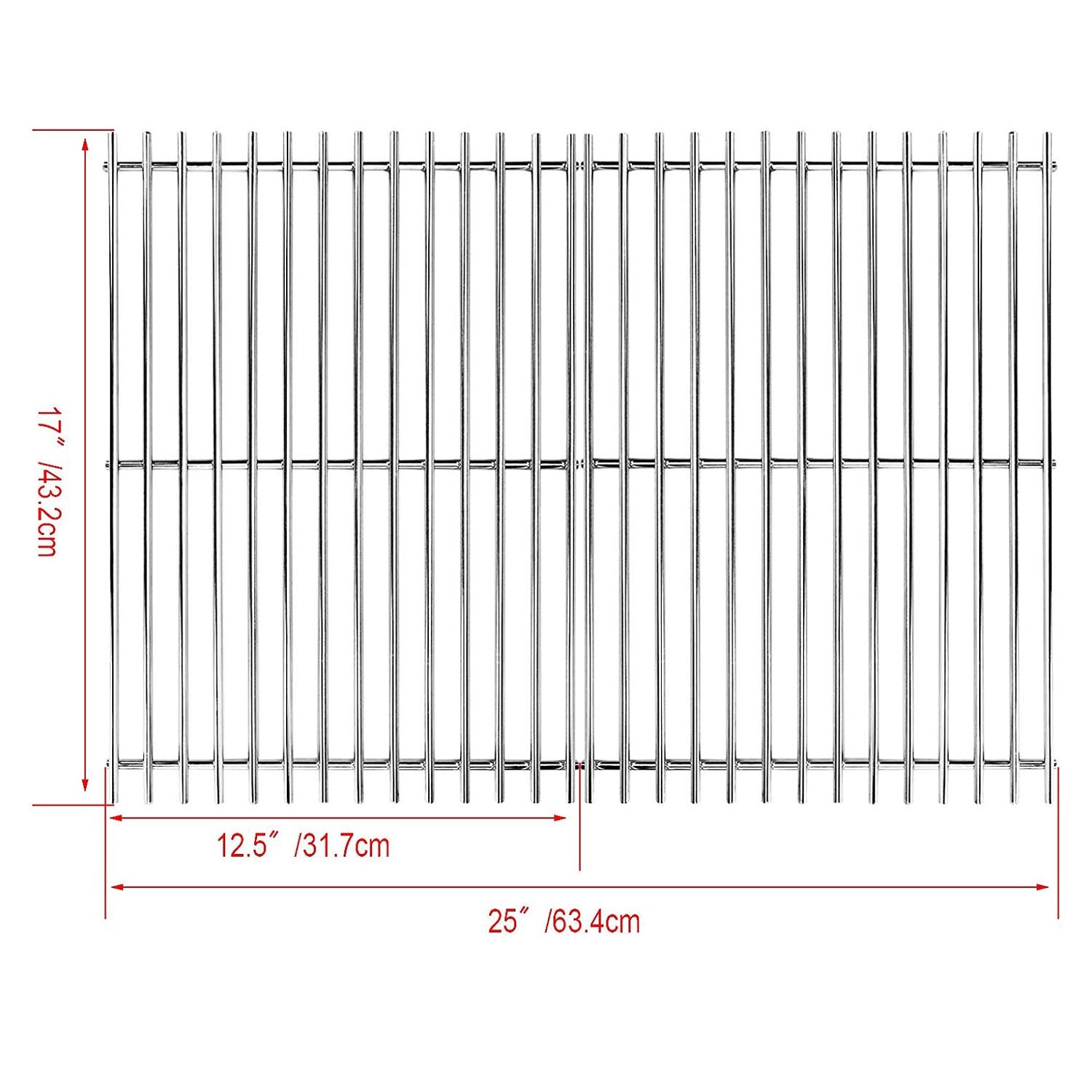 Grill Grates for Savor Pro GD4205S-M GD4210S-B1, 17 X 25, Grill Replacement Parts - Intensery