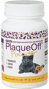 Proden PlaqueOff Dental Powder Supplement for Cats - 40 gm - Intensery