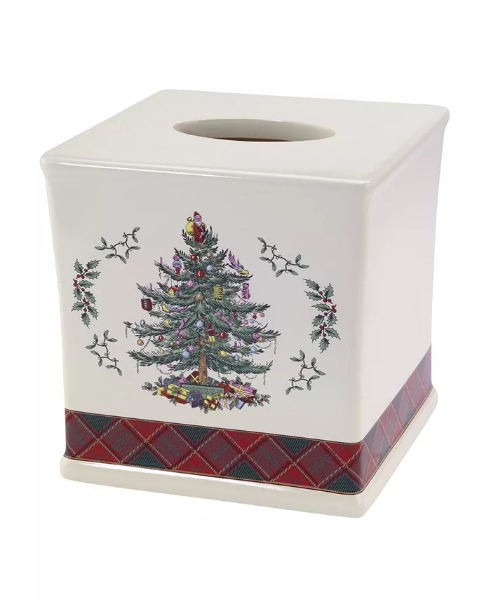 Spode Tartan Tissue Box Cover - Intensery