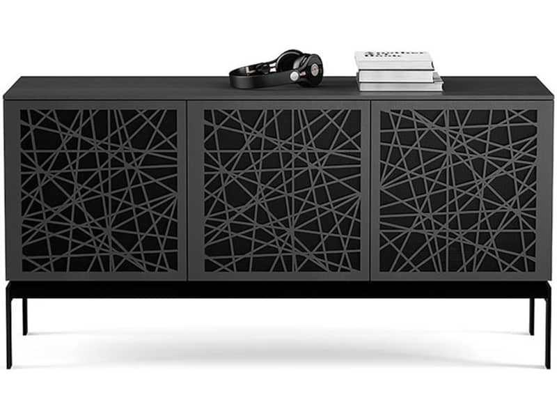 BDI Elements 8777-CO Charcoal With Ricochet Doors Storage Console - Intensery