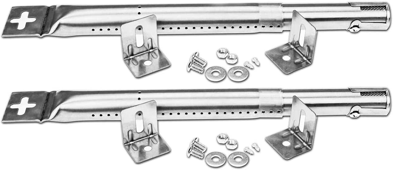 Burner Tubes Kit for Uniflame 2 Burner Gas Grills, BBQ Replacement Grill Parts, 12 - 17.5'' x 1'' - Intensery