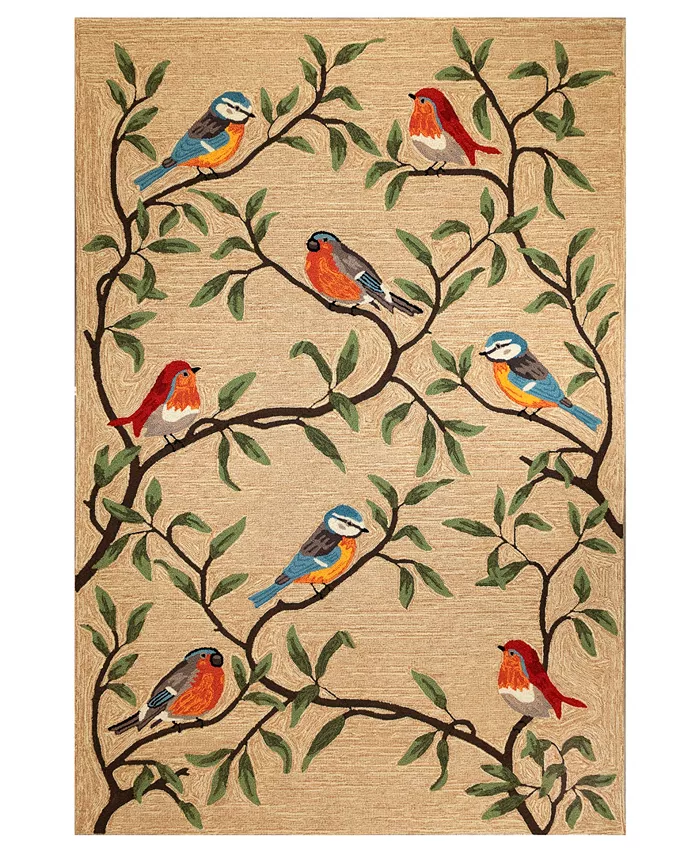 Liora Manne' Ravella Birds On Branches Area Rug - Intensery