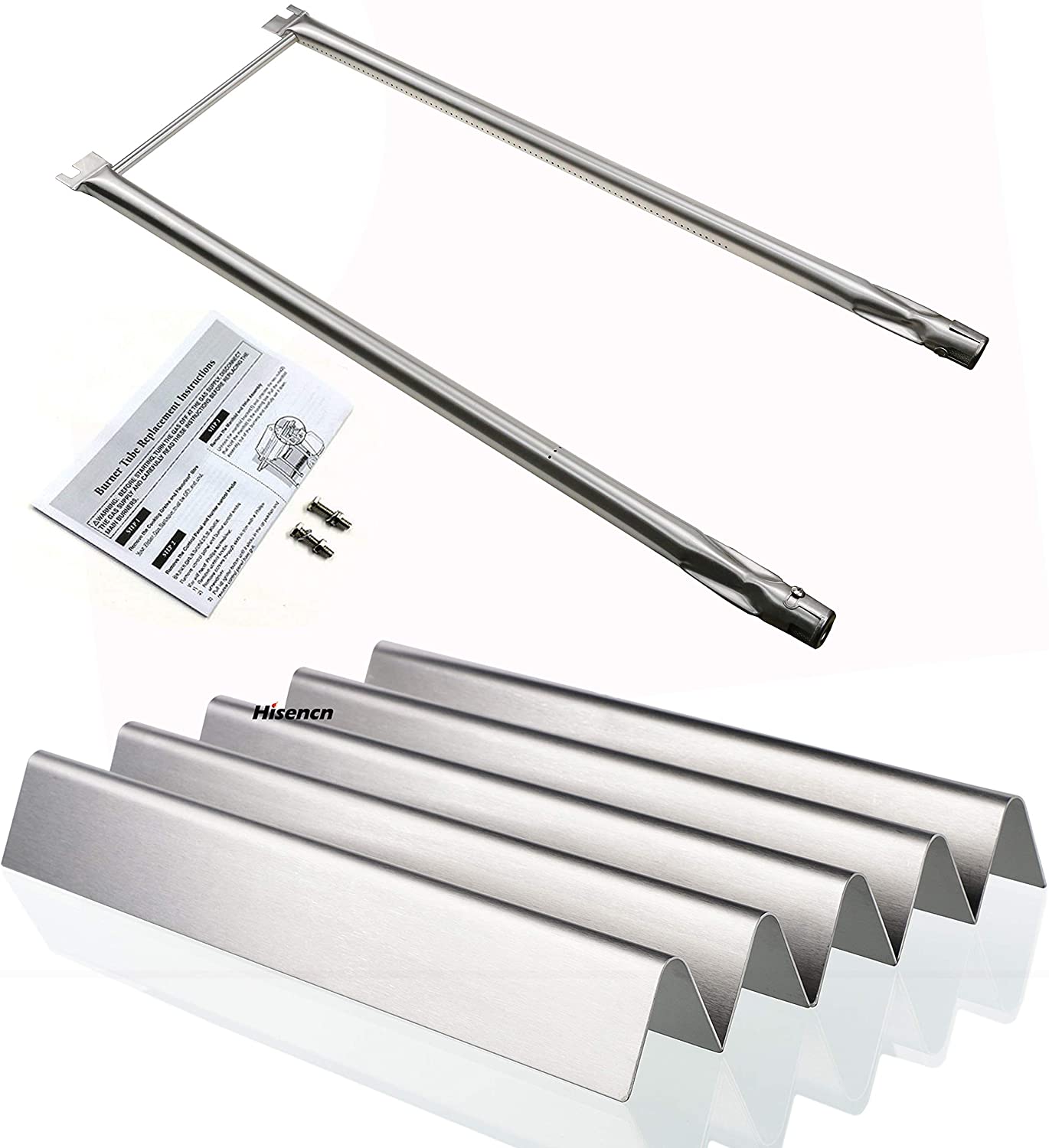 Burners and Flavorizer Bars Kit for Weber Spirit E-200, E-210, S-200, S-210 etc Spirit 200 Side Knobs Grills, Spirit 500, Weber 7507 + 7535 - Intensery