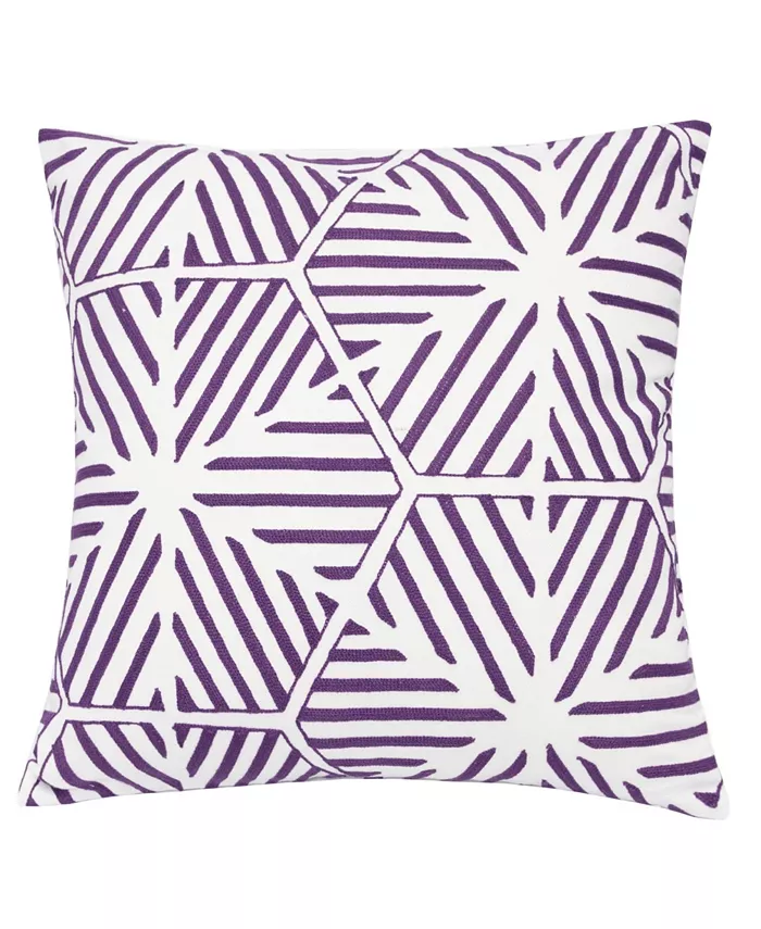 Homey Cozy Evelyn Hexagon Square Decorative Throw Pillow - Intensery