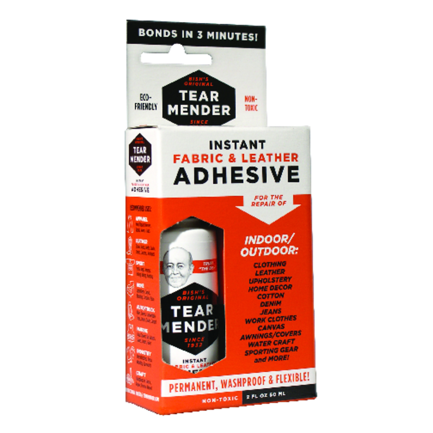 Tear Mender High Strength Liquid Fabric \u0026 Leather Adhesive 2 oz - Intensery