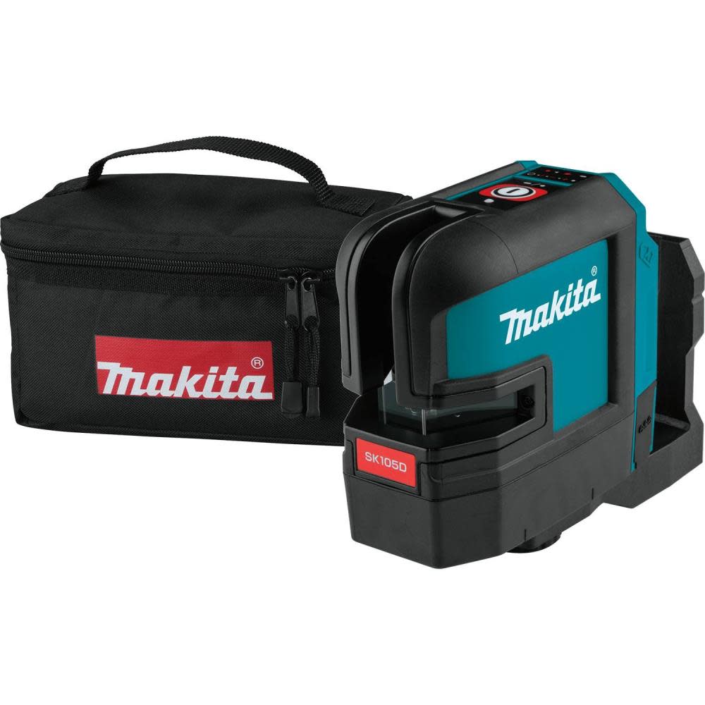 Makita 12V Max CXT Self-Leveling Cross-Line Red Beam Laser Bare Tool SK105DZ from Makita - Intensery