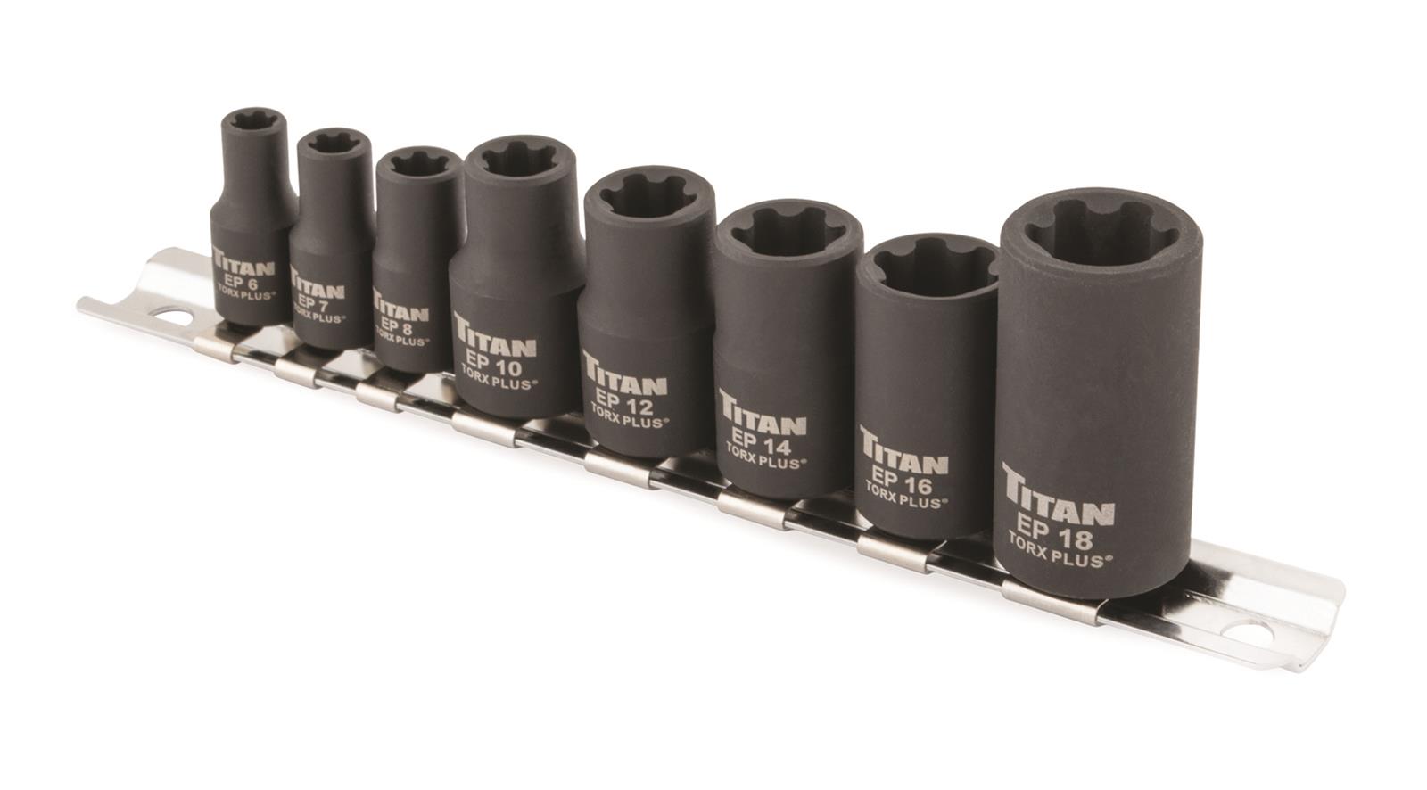Titan Tools 17418 Titan E-Torx Plus Socket Sets - Intensery