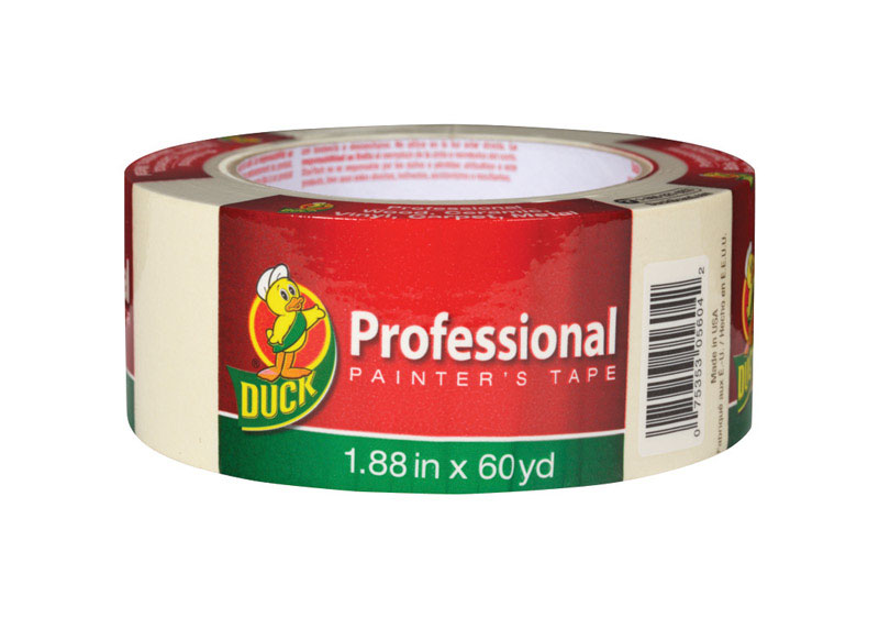 Duck 1.88 in. W X 60 yd L Beige Medium Strength Painter\u0027s Tape 1 pk - Intensery