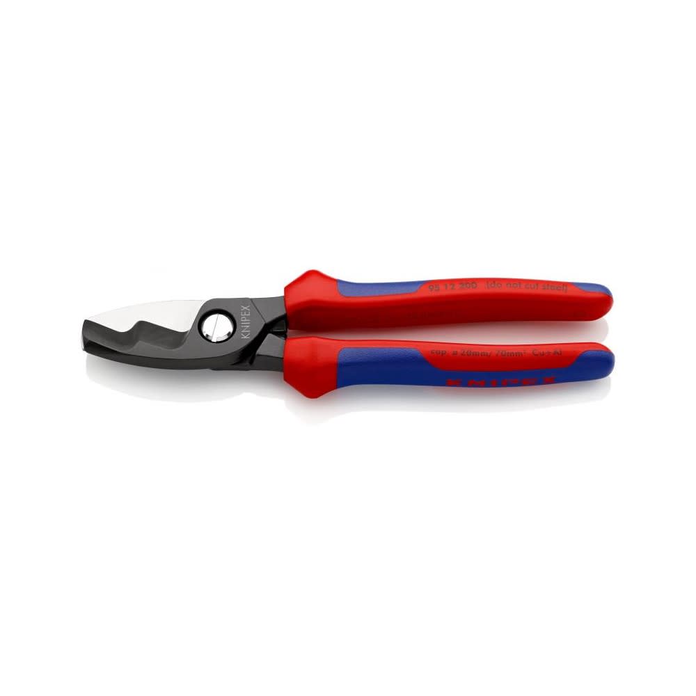 Knipex Cable Shears with Twin Cutting Edge 200 mm - Intensery