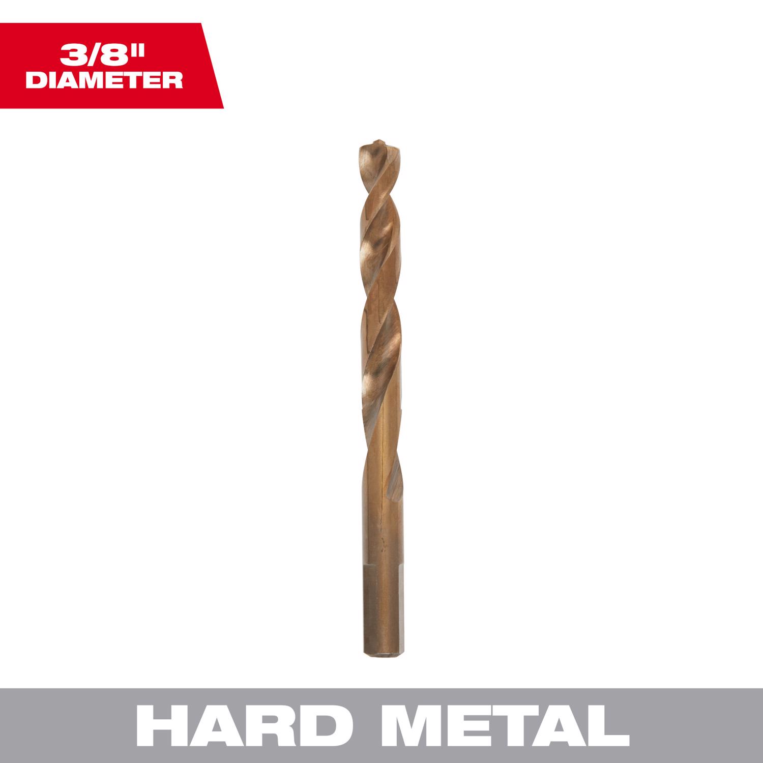 Milwaukee Red Helix 3/8 in. X 5.12 in. L Steel Thunderbolt Drill Bit 1 pc - Intensery
