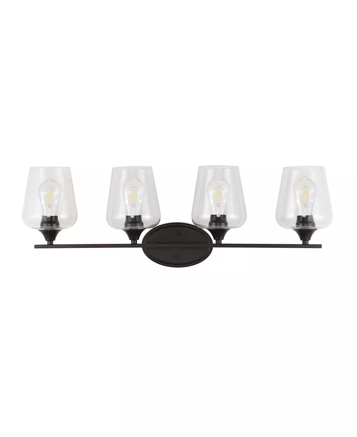 JONATHAN Y Jayne 4-Light Cottage Rustic LED Vanity Light - Intensery