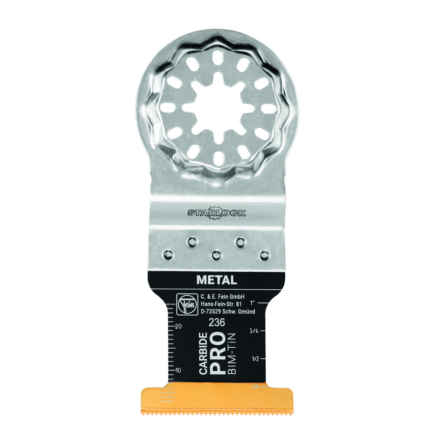 Fein Carbide PRO 1-3/8 in. X 3-1/2 in. L TiN Coated Bi-Metal E-Cut Saw Blade 3 pc - Intensery