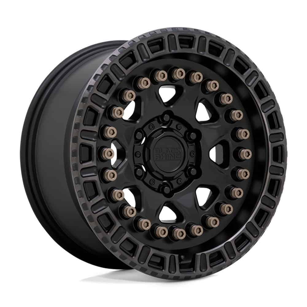Black Rhino BLCBN 18X9 6X120 M-BLK MACH-RNG 10MM - Intensery