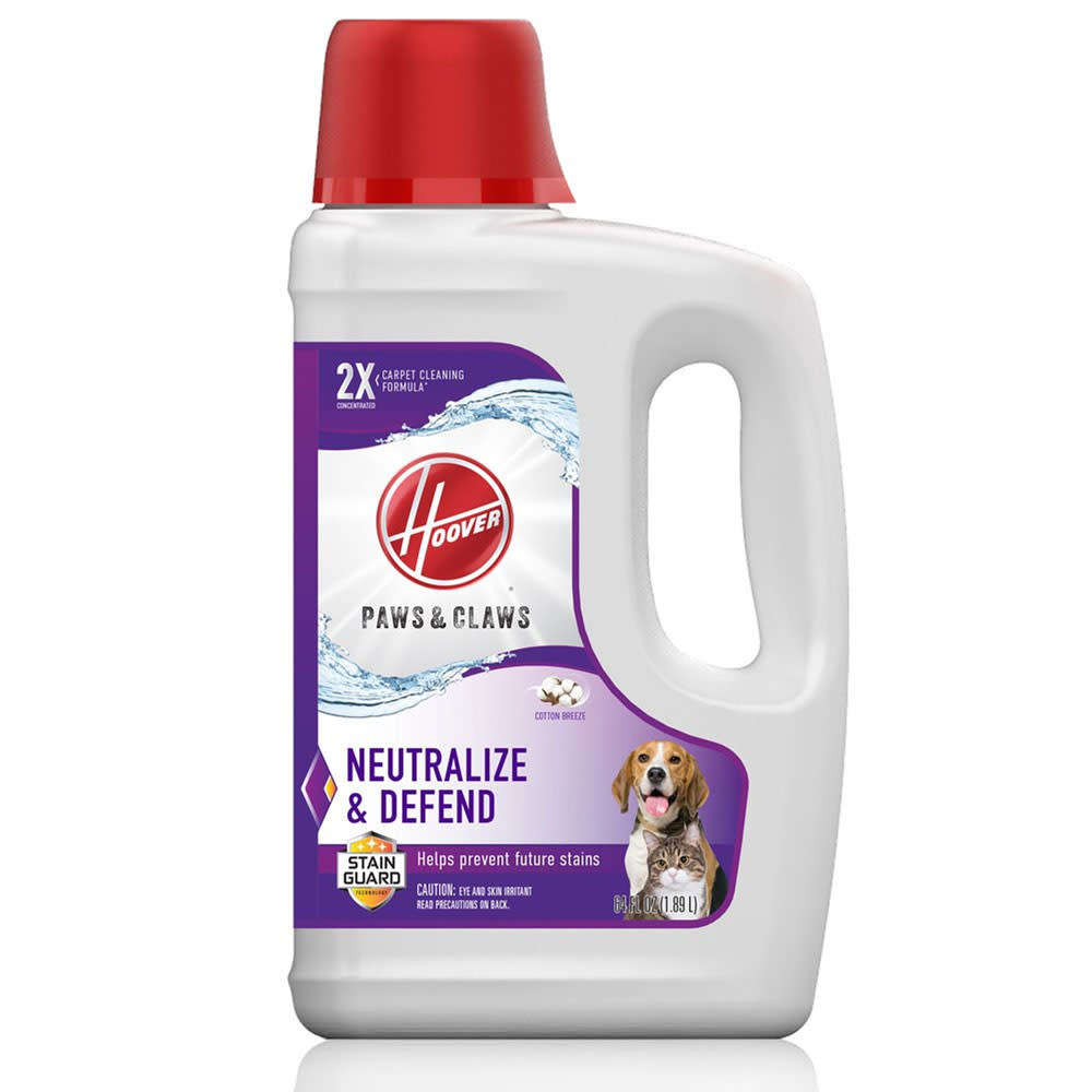 Paws and Claws Carpet Cleaner Solution Deep Cleaning Stainguard 64oz - Intensery