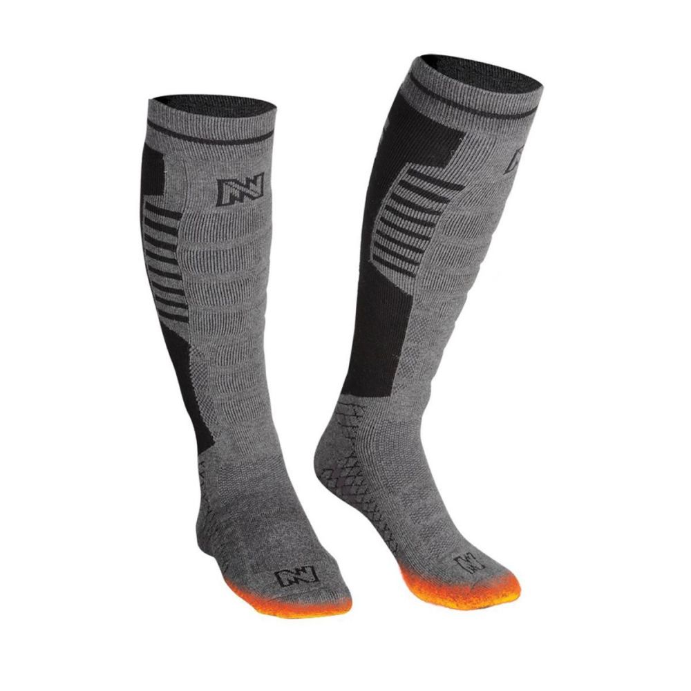 Mobile Warming Heated Socks 3.7V Large Gray/Black Menand#8217;s Standard - Intensery