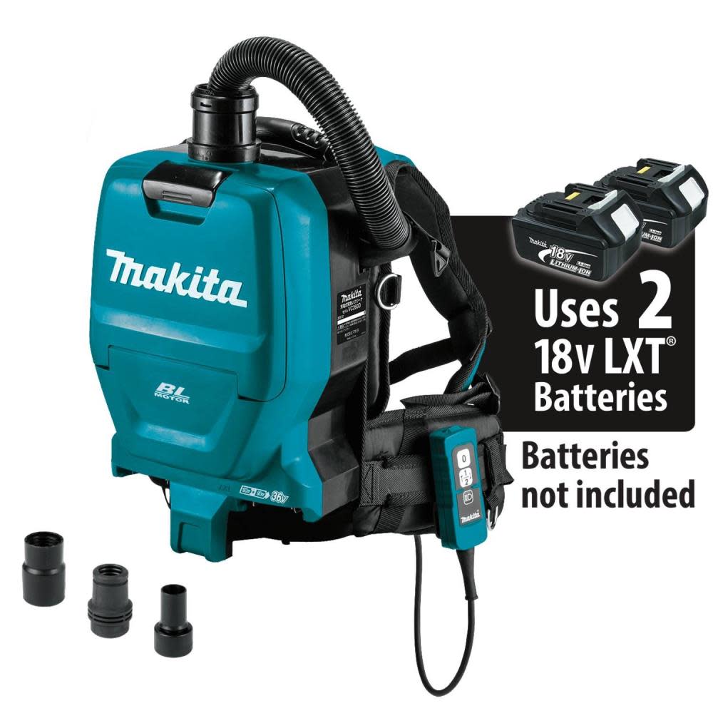 Makita LXT 18V X2 Cordless Dust Extractor HEPA Backpack 1/2 Gallon Tool Only - Intensery