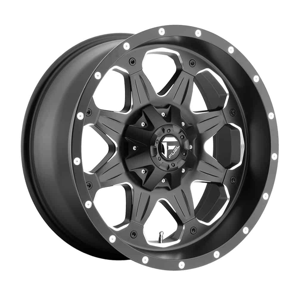 Fuel 1PC D534 BOOST D534 16X8 6X5.5 MT-BLK-MIL 20MM - Intensery