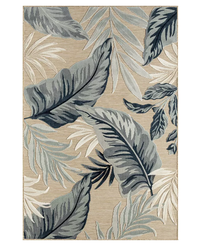 LR Home Vance VERND82102 5' x 7' Outdoor Area Rug - Intensery