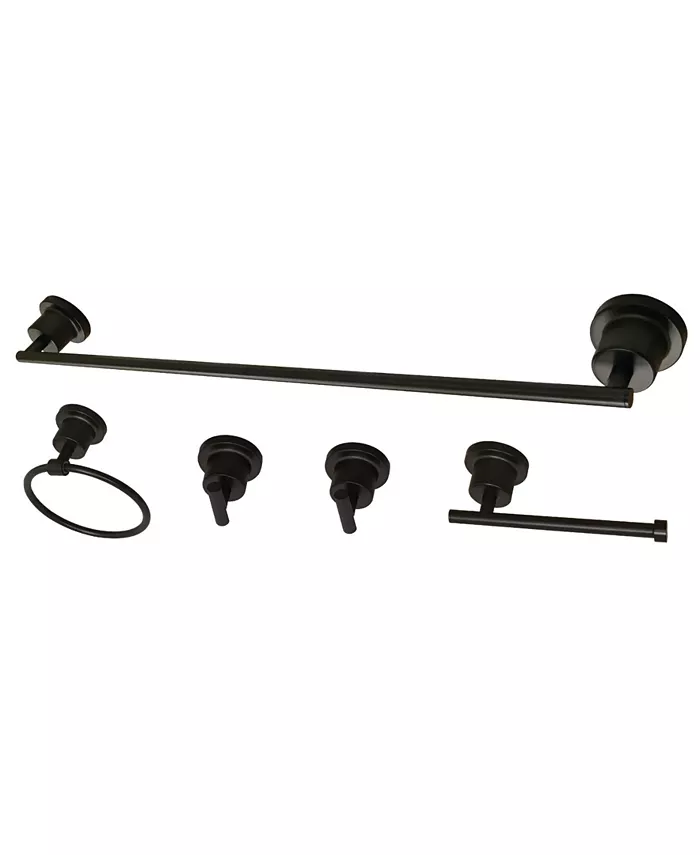 Kingston Brass Modern Concord 5-Pc. Bathroom Accessory Set in Oil Rubbed Bronze - Intensery