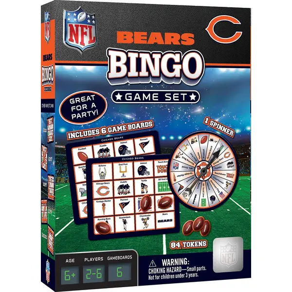 Masterpiece Puzzle Chicago Bears Bingo Game - Intensery