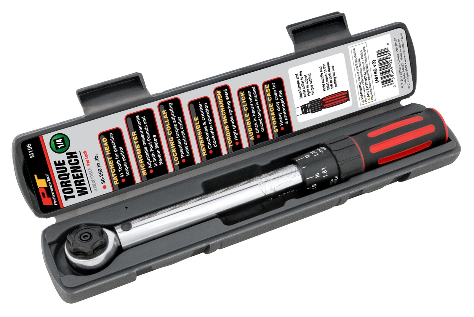 Performance Tool M196 Performance Tool Torque Wrenches - Intensery