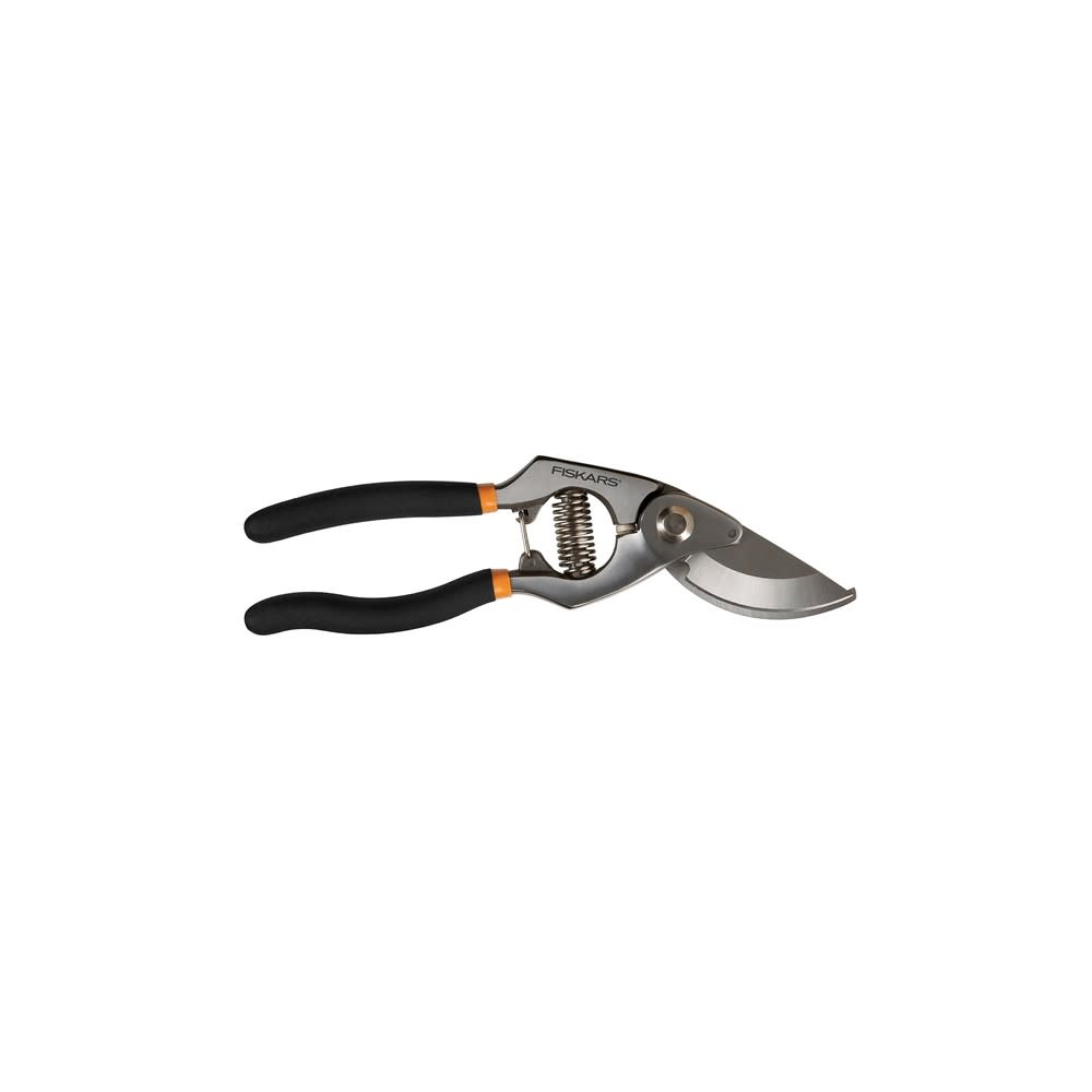 Fiskars Pruner 0.75 Cut Forged Steel Non Slip Grip Bypass - Intensery