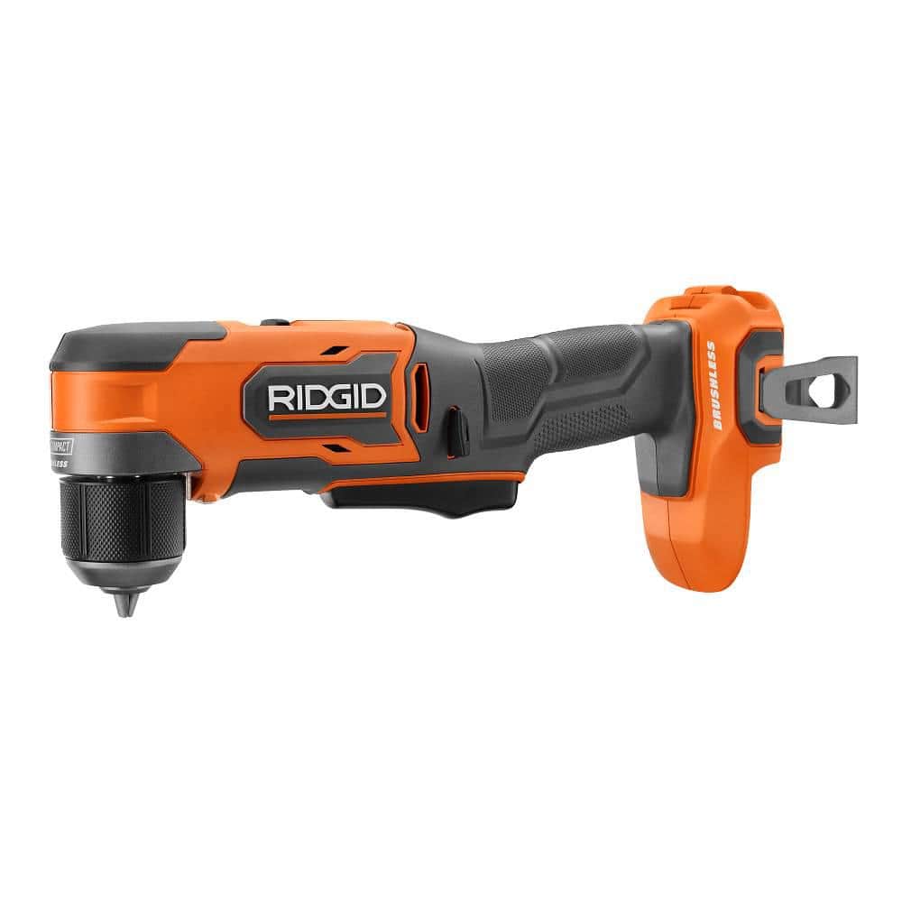 RIDGID 18V SubCompact Brushless Cordless 3/8 in. Right Angle Drill (Tool Only) R87701B - Intensery