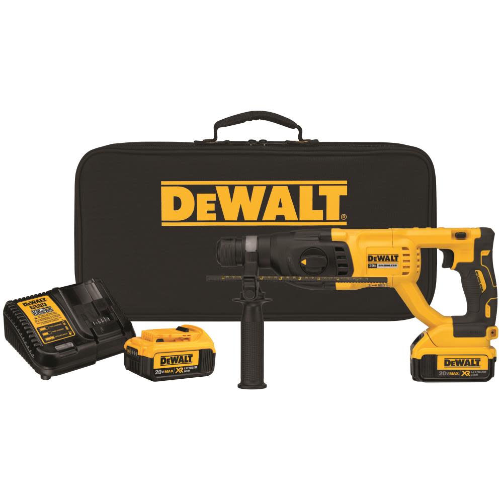 DEWALT 20V MAX XR Brushless 1-in D-Handle Rotary Hammer Kit DCH133M2 from DEWALT - Intensery