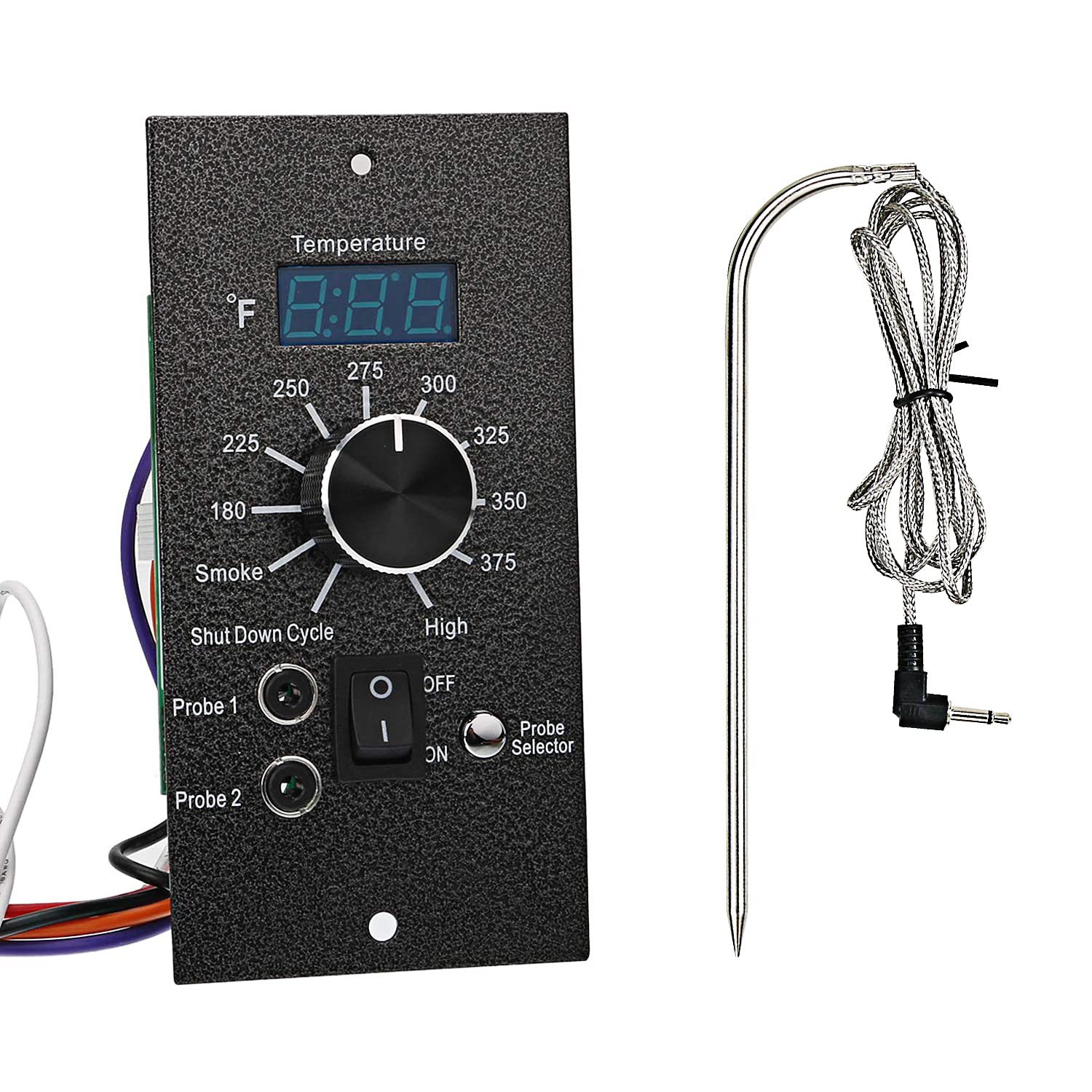 Digital Thermostat Control Kit with High Temperature Meat Probe for Traeger Bac365 Pro Series Pro 20/ 22/ 34 Wood Pellet Grills, Replacement Parts - Intensery
