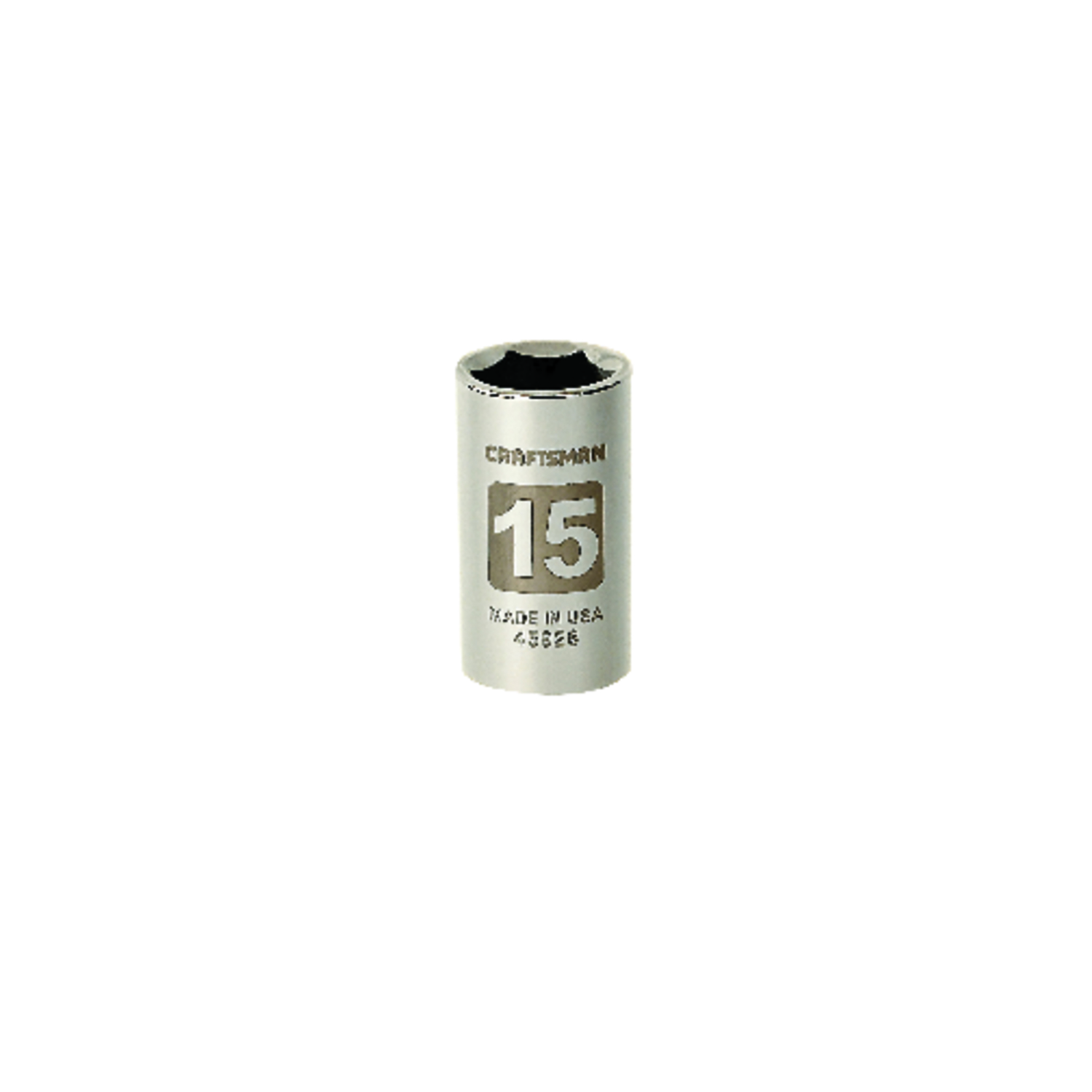 Craftsman 15 mm X 1/2 in. drive Metric 6 Point Standard Socket 1 pc - Intensery