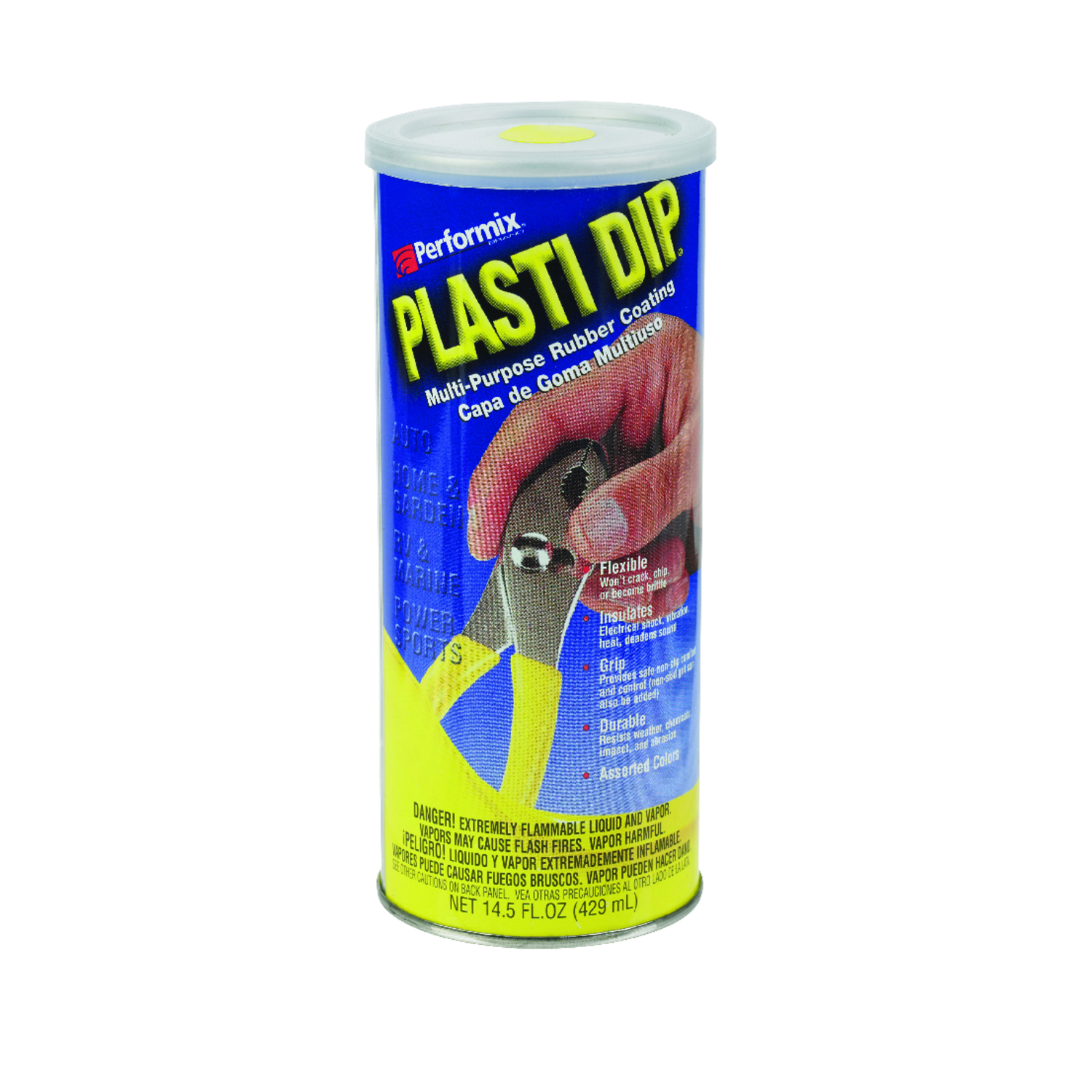 Plasti Dip Flat/Matte Yellow Multi-Purpose Rubber Coating 14.5 oz oz - Intensery