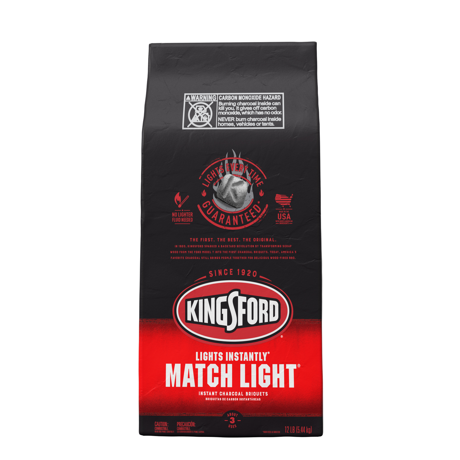 Kingsford Match Light Charcoal Briquettes 12 lb - Intensery