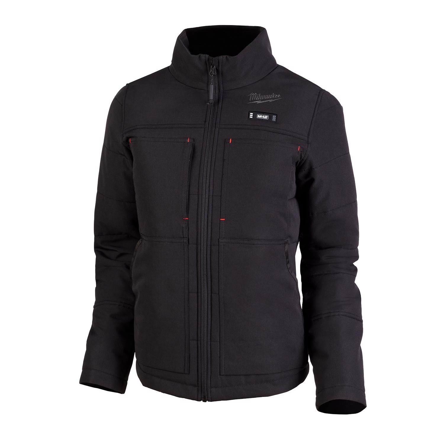 Milwaukee M12 AXIS XXL Long Sleeve Women\u0027s Full-Zip Heated Jacket Kit Black - Intensery