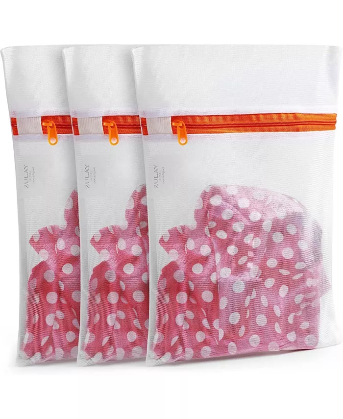 Zulay Kitchen 3 Pack Small Reusable Mesh Laundry Bags for Delicates - Intensery