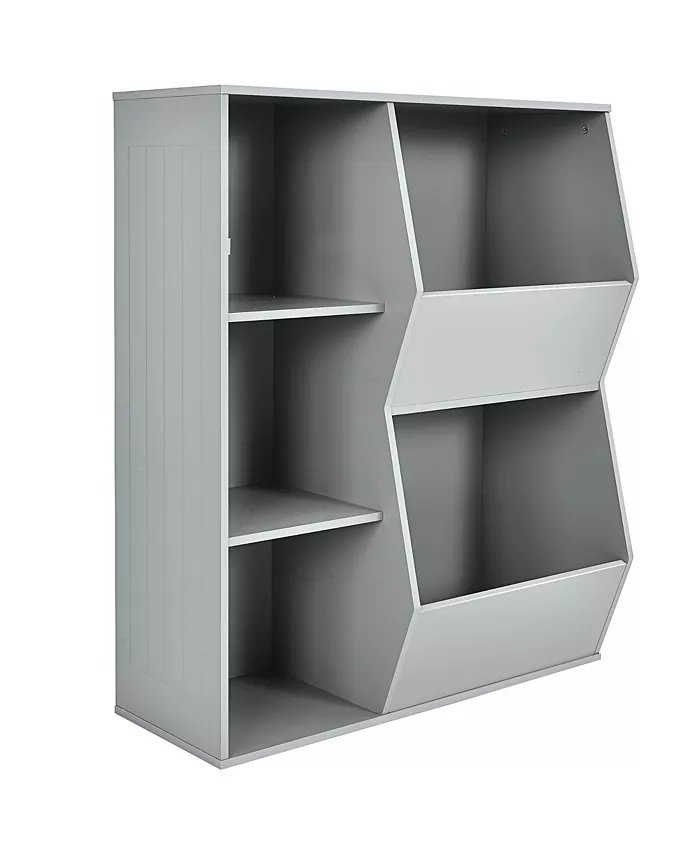 Costway Kids Toy Storage Cubby Bin Floor Cabinet Shelf Organizer - Intensery