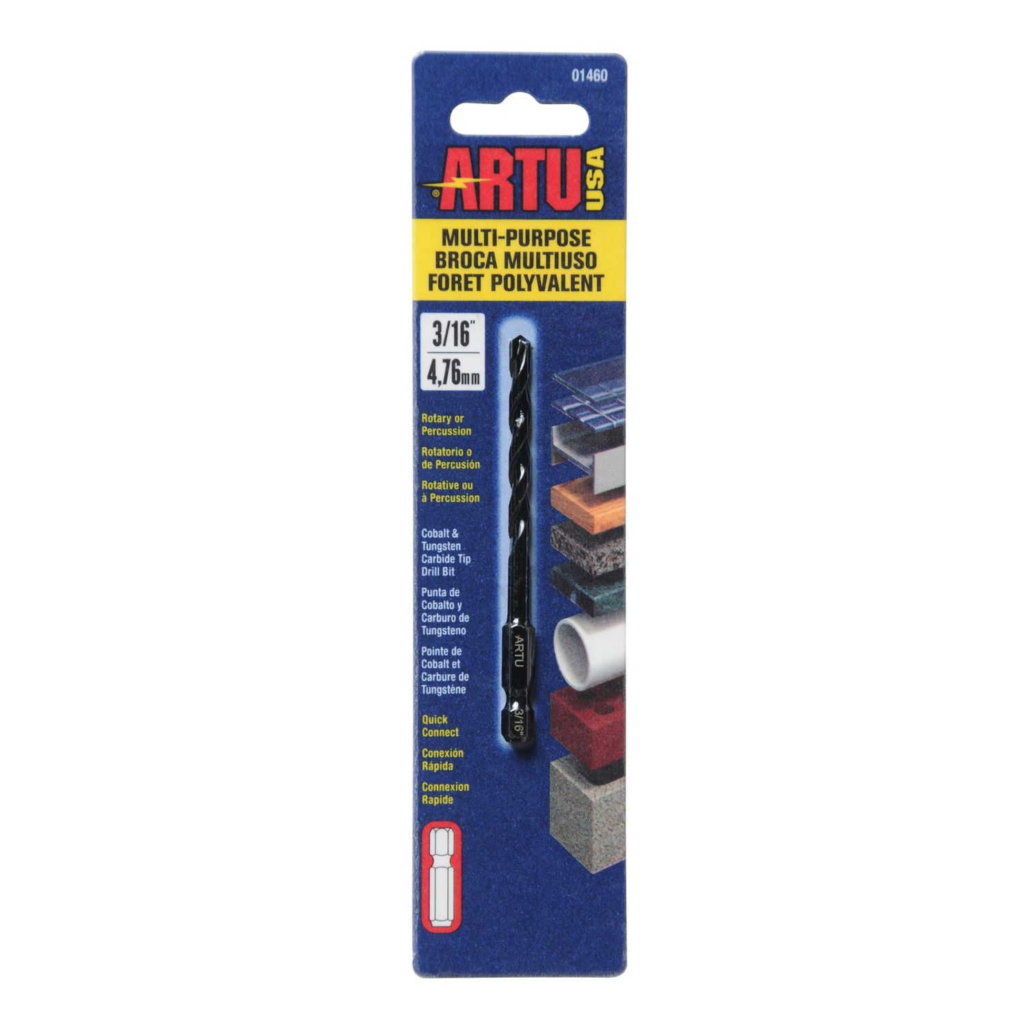 ARTU 3/16 in. X 3-1/2 in. L Carbide Tipped Drill Bit 1 pc - Intensery