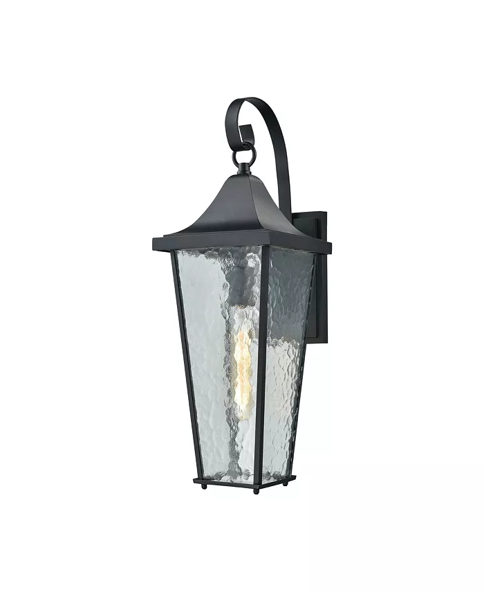 Macy's Vinton 1 Light Outdoor Wall Sconce in Matte Black - Intensery