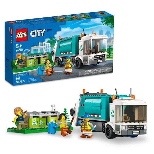 LEGO City Recycling Truck 60386 Building Toy Set - Intensery