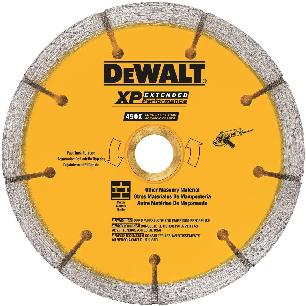 DEWALT 4.5-in x 0.250 XP Sandwich Tuck Point Blade DW4740S from DEWALT - Intensery
