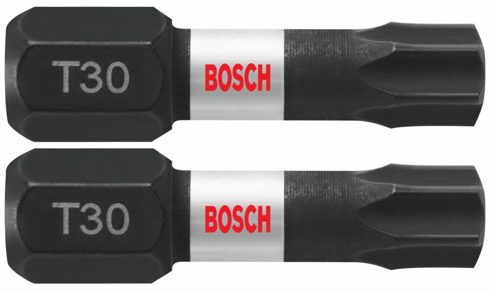 Bosch 2 pc. Impact Tough 1 In. Torx #30 Insert Bits ITT30102 from Bosch - Intensery