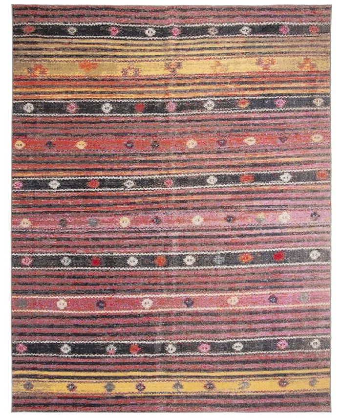 Safavieh Montage Rust and Multi 8' x 10' Outdoor Area Rug - Intensery