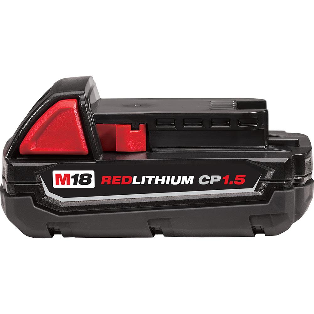 Milwaukee M18 REDLITHIUM 1.5Ah Compact Battery (2pk) 48-11-1811 from Milwaukee - Intensery