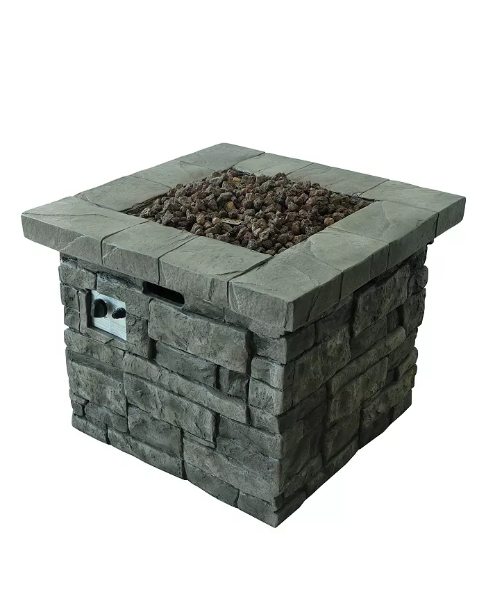 Noble House Angeles Outdoor Square Fire Pit - Intensery